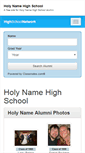 Mobile Screenshot of holynamehighschoolalumni.org